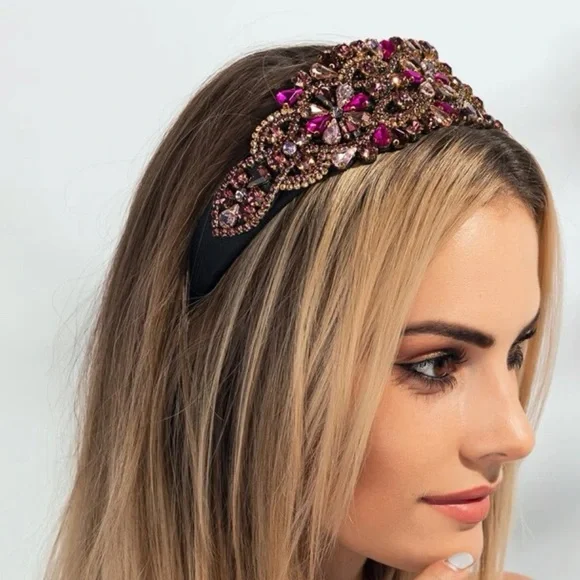 Jeweled headbands Rhinestone Decor - Picture 6 of 6